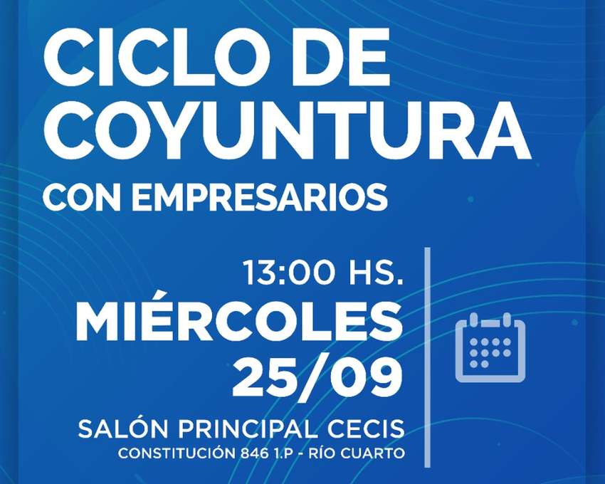 Ciclo de coyuntura con empresarios organizado por el CECIS en Río IV